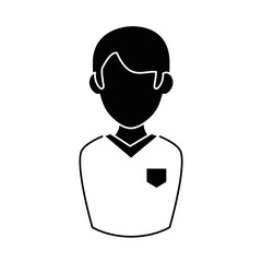 man faceless avatar vector icon illustration graphic design