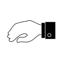 hand shake gesture vector icon illustration graphic design