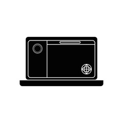 pc laptop business vector icon illustration graphic illustration