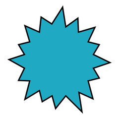 comic expression bubble icon over white background. colorful design. vector illustration