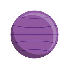 ball icon over white background. vector illustration