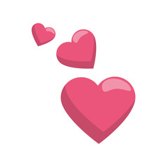 hearts love symbol vector icon illustration graphic design