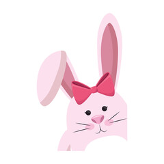 bunny animal nature vector icon illustration graphic design