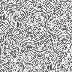 Doodle background in vector with doodles, flowers and paisley.