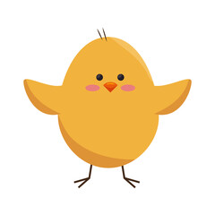 chick animal cute vector icon illustration graphic design
