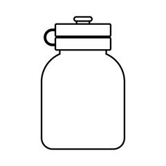 water bottle icon over white background. vector illustration