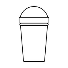 water bottle icon over white background. vector illustration