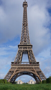 Photo of Eiffel Tower as seen from Champ de Mars, Paris, France