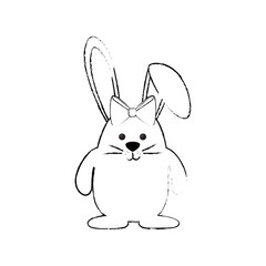 bunny animal nature vector icon illustration graphic design