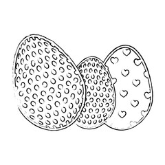 eggs easter chocolate vector icon illustration graphic design