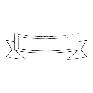 ribbon emblem blank vector icon illustration graphic design