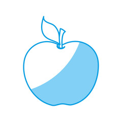 apple fruit icon over white background. vector illustration