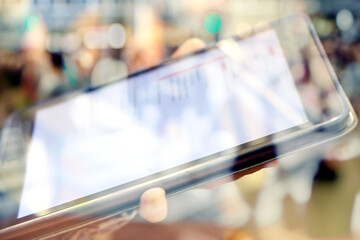 abstract image of Communication technologyconcept, Digital tablet