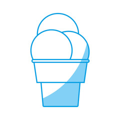 ice cream icon over white background. vector illustration