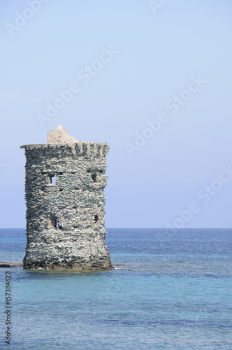 Tour Génoise Cap Corse Plage De Tamarone Stock Photo And