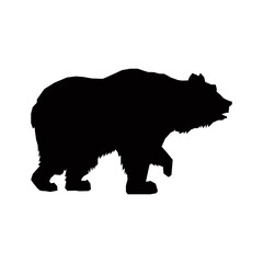 Obraz na płótnie Canvas bear grizzly animal beast predator image vector illustration