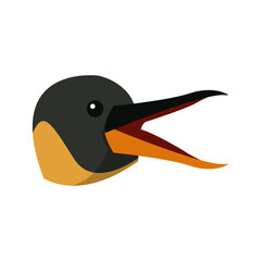 emperor penguin bird nature marine animal vector illustration
