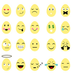 Fototapeta premium Easter eggs emojies