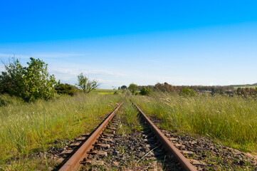 Fototapeta na wymiar Railway countryside