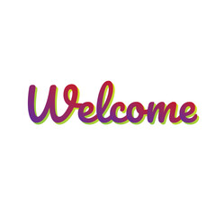 welcome vector banner, t-shirt design
