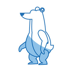 cartoon bear character wildlife animal carnivore design vector illustration