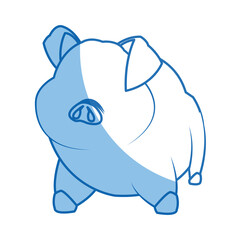 pig character, farm animal domestic image illustration vector