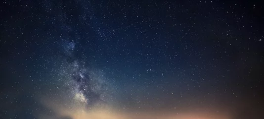 Abwaschbare Fototapete Nacht Milchstraße am Sternenhimmel. Stern abgelegt