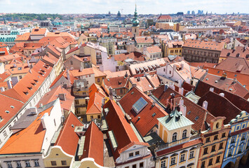 Fototapeta na wymiar Prague, view of the downtown, Czech Republic