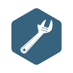 Wrench tool isolated icon vector illustration graphic design