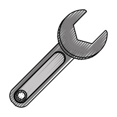 Wrench tool isolated icon vector illustration graphic design