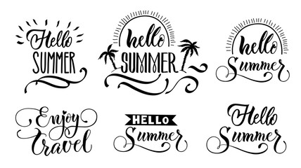 Hello Summer Lettering Set