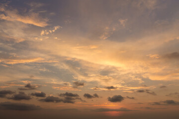 cloudy sky during sunrise / bright spring photo Ukraine