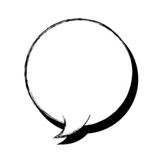 hand draw comic speech bubble graphic design