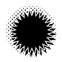 Fototapeta premium black comic speech bubble vector graphic design