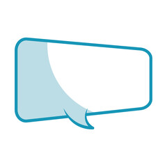 Fototapeta premium shadow blue speech bubble vector graphic design