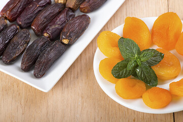 Fruits of Ramadan - Dries Arabian Dates and Apricots