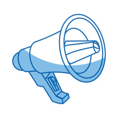 megaphone loudspeaker advertising marketing icon vector illustration