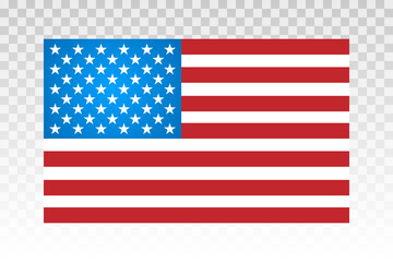 Obraz premium American flag vector illustration