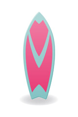 Surfboard vector illustration