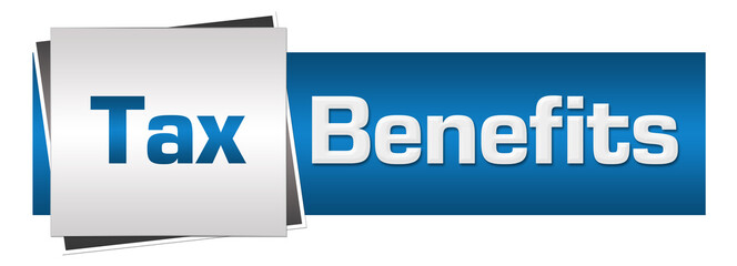 Tax Benefits Blue Grey Horizontal 