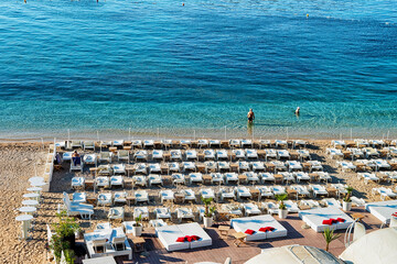 Beach and Dalmatian Coast of Adriatic Sea Dubrovnik