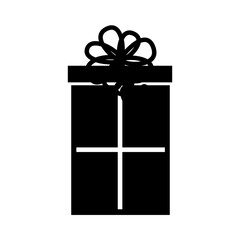 cute black icon christmas gift cartoon graphic design