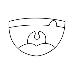 child smiling and showing teeth image vector illustration