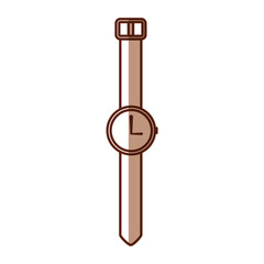 shadow vintage watch cartoon vector graphic design