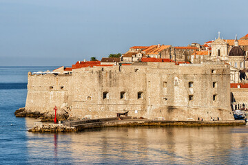 Dubrovnik Fortress and Adriatic Sea