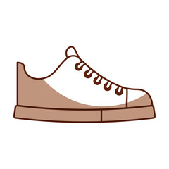 cute shadow shoe cartoon vector graphic design