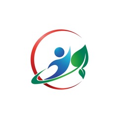 beauty care lotus flower swoosh logo