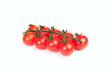 Fresh tomatoes isolated on white background