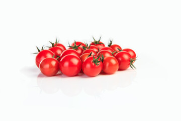 Fresh tomatoes isolated on white background