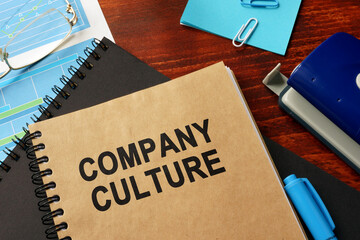 Book with title Company Culture in an office.